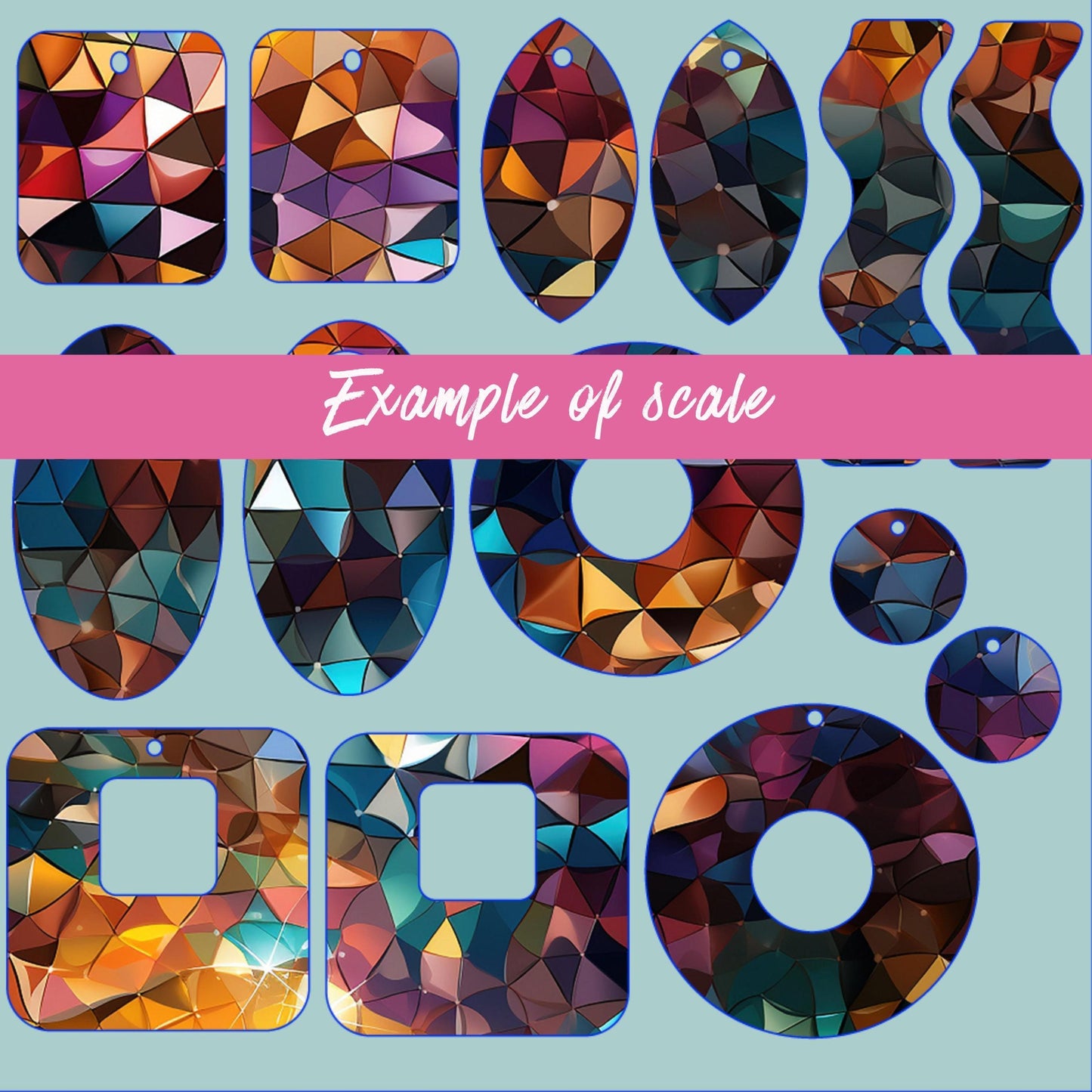 Disco Ball Mosaic Patterned Acrylic Sheet Patterned Cast Acrylic, Flex and Wood for Lasers