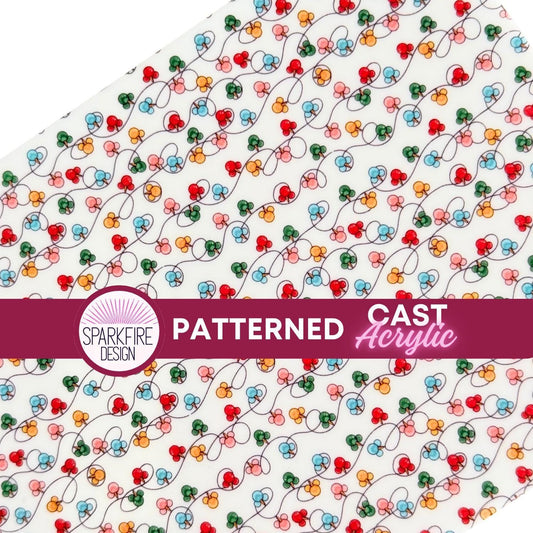 Christmas Patterned Acrylic Sheet – Mouse Lights Acrylic