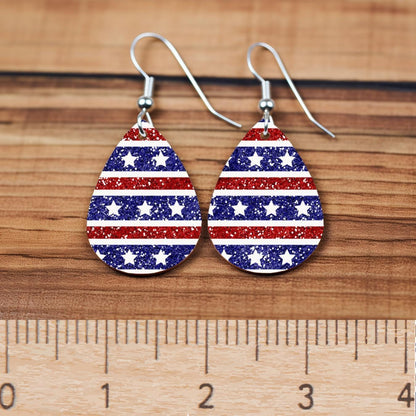 4th of July Stars and Stripes Design for Laser Cutting Patterned Cast Acrylic, Flex and Wood for Lasers